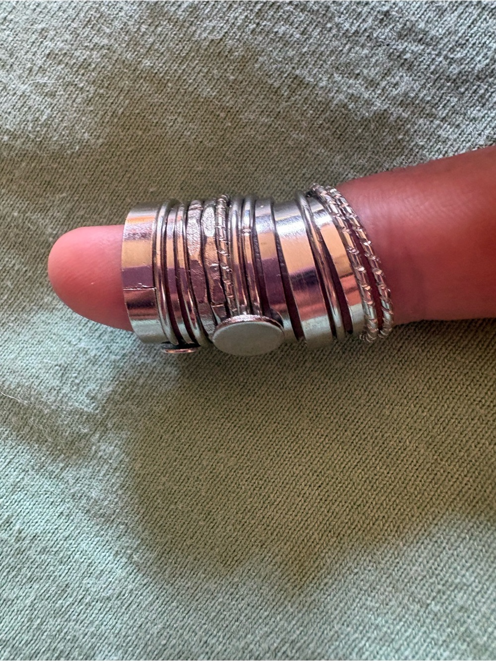 (15) silver rings - various sizes - lot - vintage & more - Picture 3 of 3